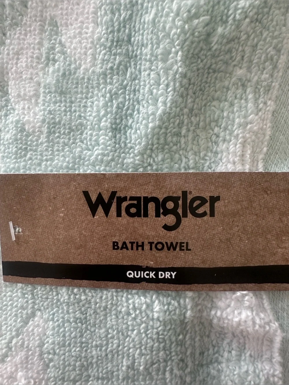 Wrangler Western Bath Towels & Hand Towels Set Mint Green Southwestern Aztec NWT